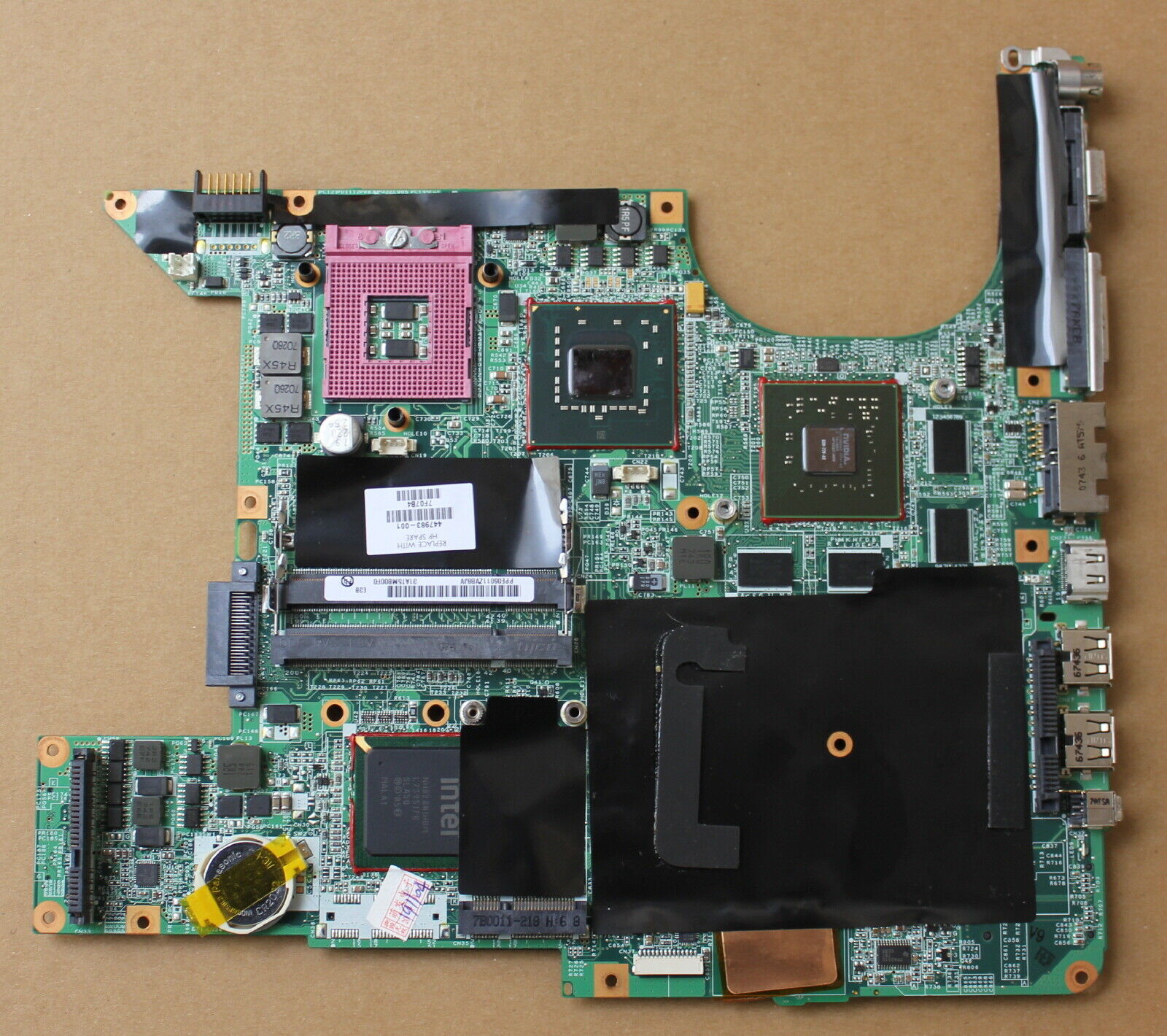 Motherboard board hp pavilion dv9000, da0at5mb8e0, 447983-001 Intel HP Pavilion , DV9000 Series Motherboard